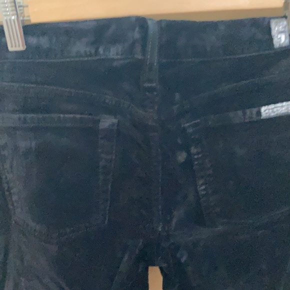 Women’s sz 29 black velvet nwot 7 for all mankind - Picture 3 of 6